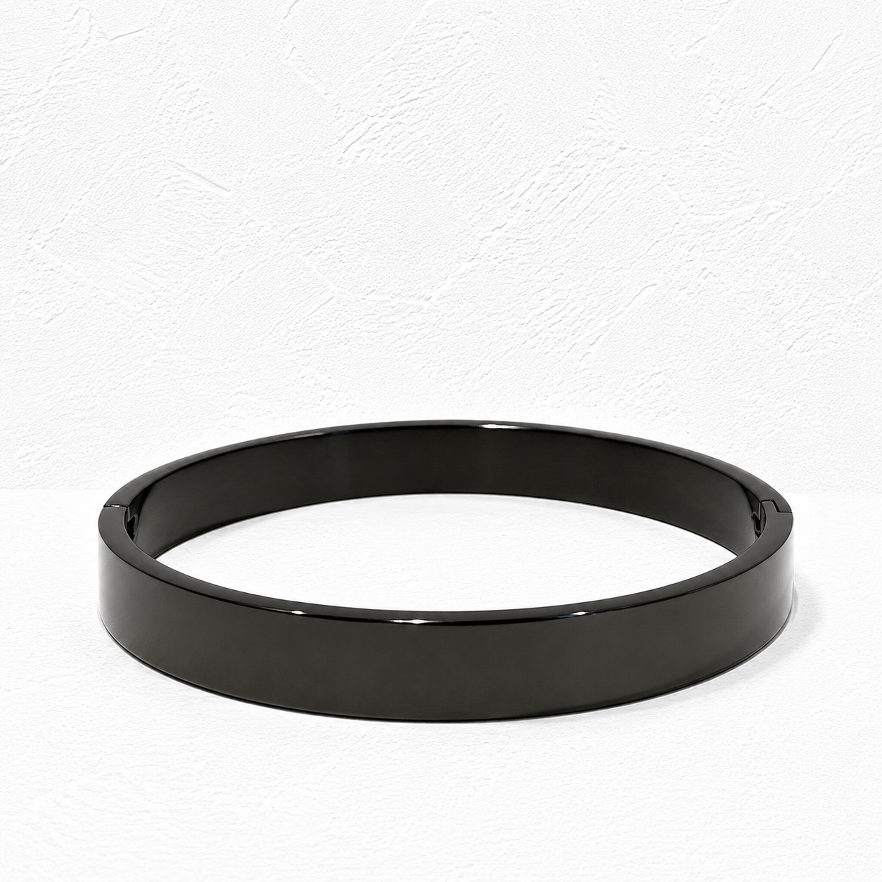 Urban Edge Stainless Steel Cuff Bracelet – Minimalist Black & Silver Bangle | Premium Metal Wrist Bracelet
