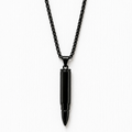 Black Bullet Pendant Necklace| Military Style