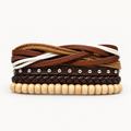 RRLUXECO Vanguard multi-layer bracelet featuring mixed metal chains and adjustable clasp on a neutral background
